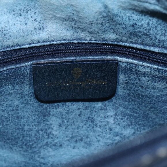 GUCCI GG Supreme Sherry Line Shoulder Bag PVC Navy Gold 72 001 4071 Auth 147721 - Picture 12 of 16